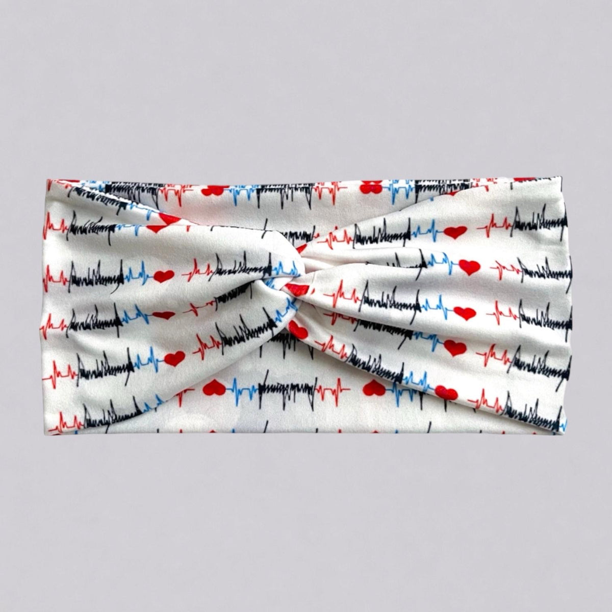 Multicolor Heartbeat Twist Headband
