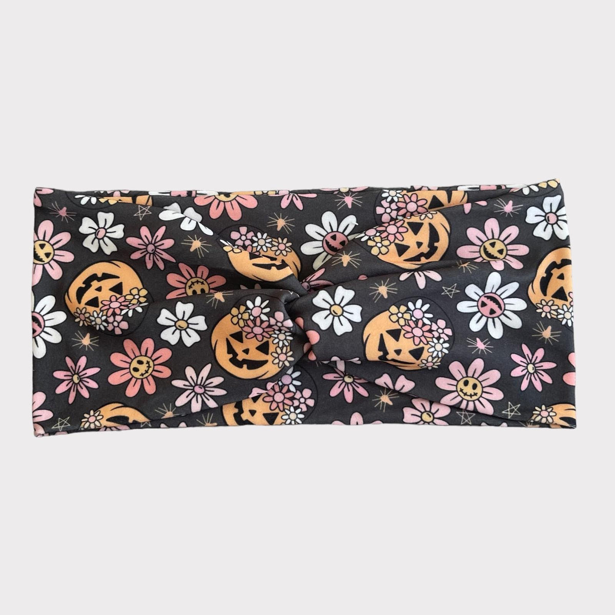 Floral Pumpkin Twist Headband