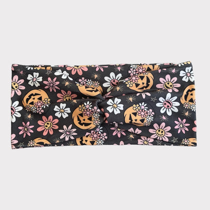 Floral Pumpkin Twist Headband