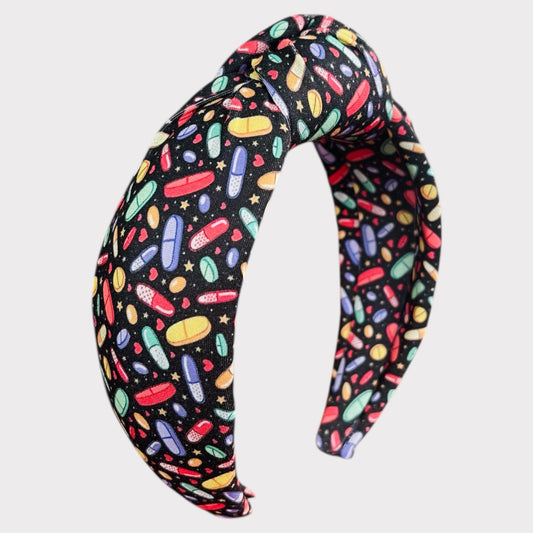 Colorful Pills Padded Headband