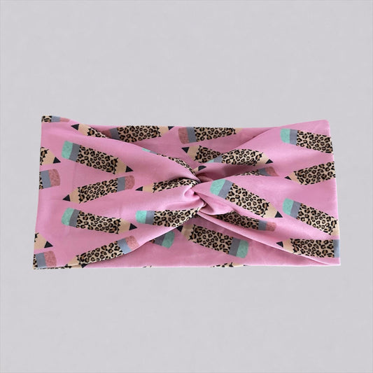 Pencil Back to school Twist Headband