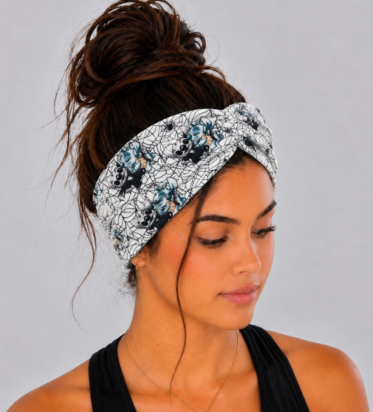Spider Halloween Stitch Twist Headband