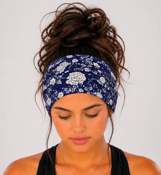 Navy Floral, Navy Blue Floral, Blue & White Floral, Vintage Floral, Classic Floral, Elegant Floral, Soft Knit, Stretch Knit
Extra Wide, Scrunch Headband, Handmade, Non-Slip, Full Coverage, Everyday Wear, Comfortable Fit